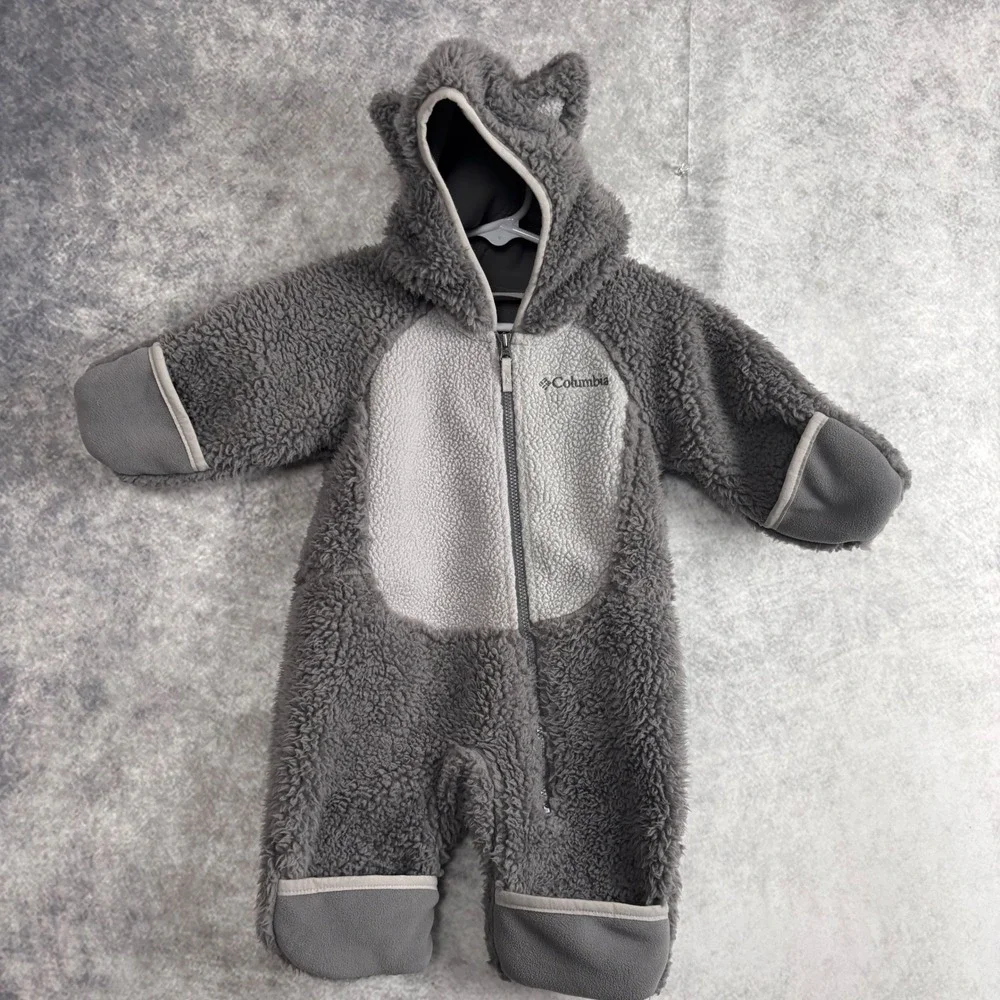 Columbia Infant‎ Foxy Baby Sherpa One Piece Bunting Size 0-3 Months